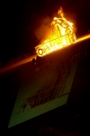 Johnny on the Spot, burning