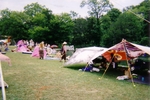 Shade structure and creek
