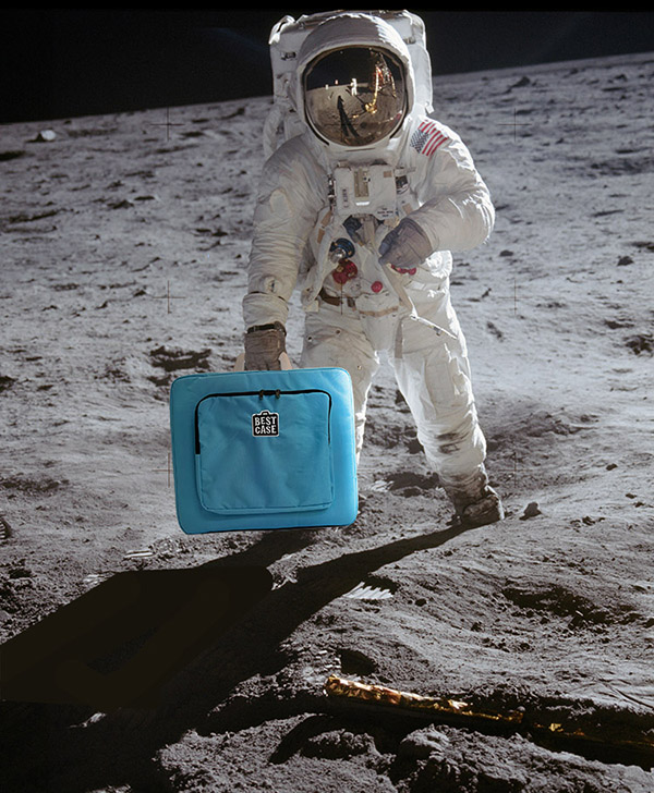 astronaut holding a buchla