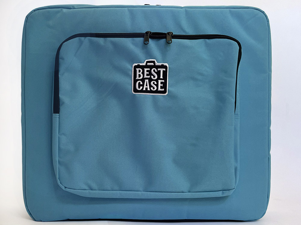 blue casesuit front view