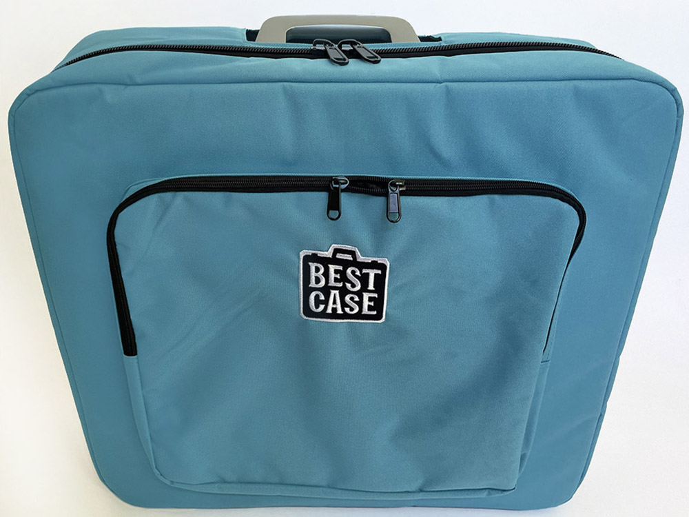 blue casesuit 45 front view