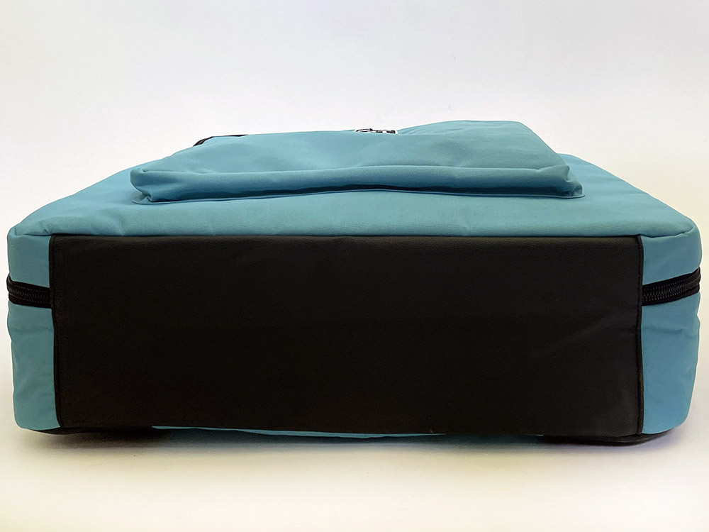 blue casesuit bottom view