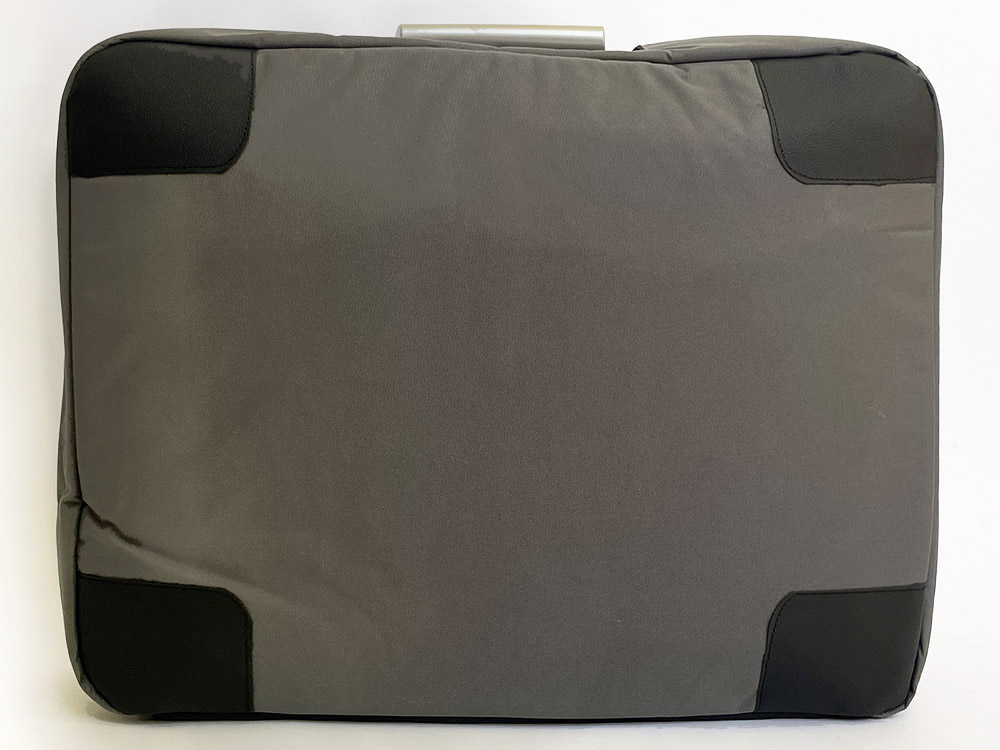 grey casesuit back view